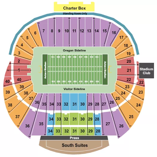 FOOTBALL Seating Map Seating Chart