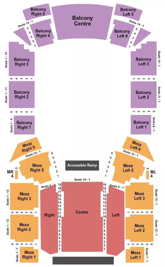 ENDSTAGE 2 Seating Map Seating Chart