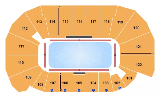 STARS ON ICE 2 Seating Map Seating Chart