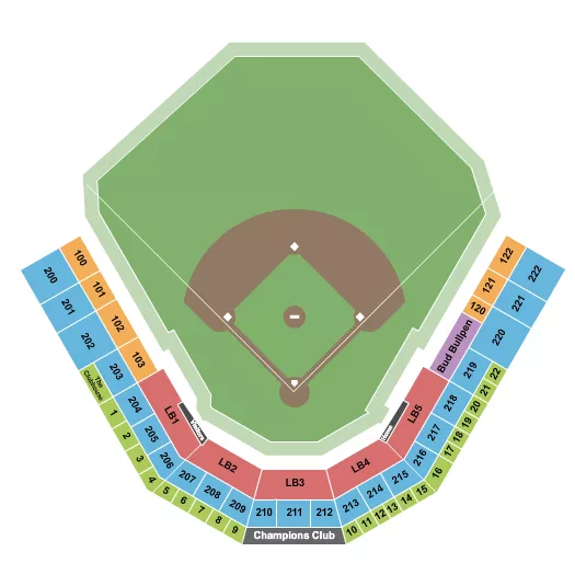 BASEBALL 2 Seating Map Seating Chart