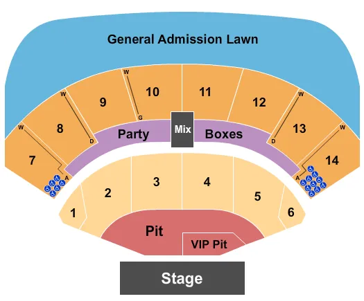 DEFTONES Seating Map Seating Chart