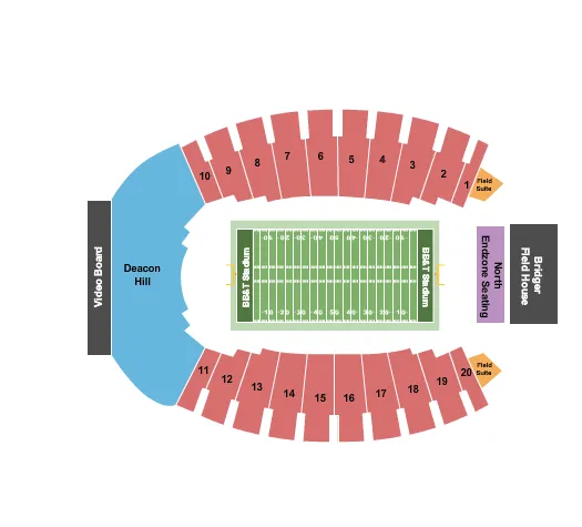 FOOTBALL Seating Map Seating Chart