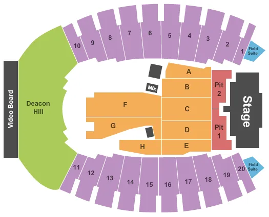 GUNS N ROSES Seating Map Seating Chart