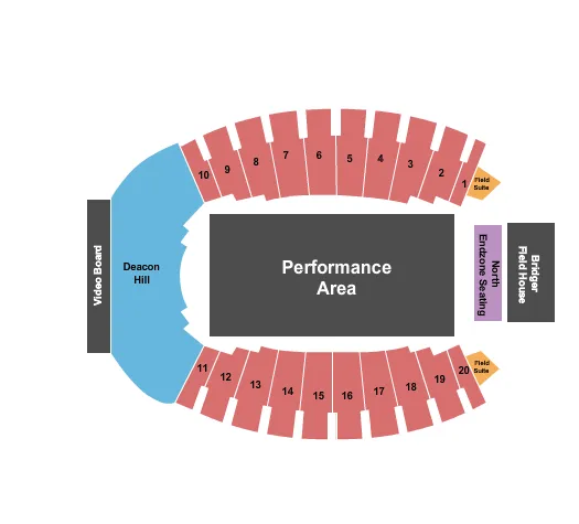 NITRO CIRCUS Seating Map Seating Chart