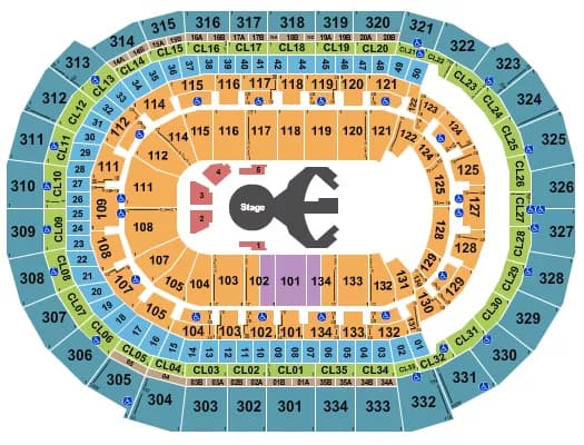 CIRQUE OVO Seating Map Seating Chart