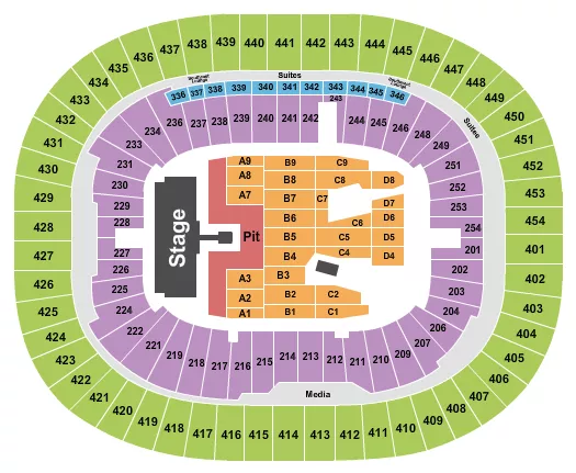 AC DC 1 Seating Map Seating Chart