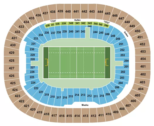 RUGBY 2 Seating Map Seating Chart