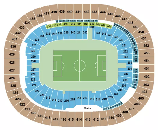 SOCCER Seating Map Seating Chart