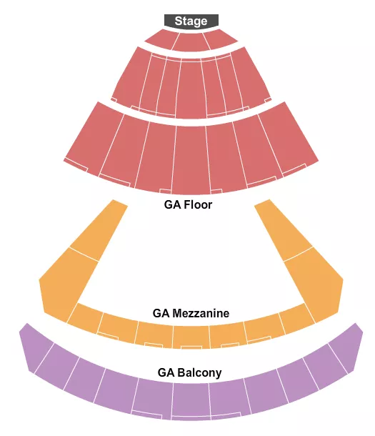 BYU IDAHO CENTER GA BY SECTION Seating Map Seating Chart