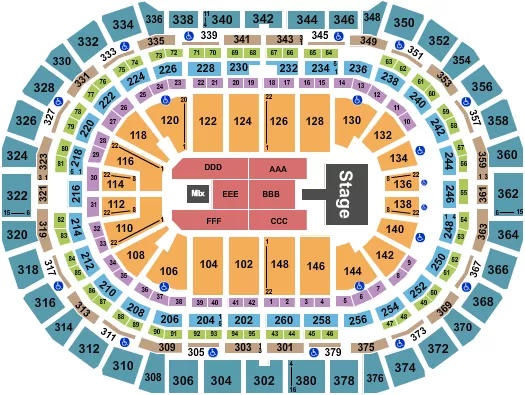 DON OMAR Seating Map Seating Chart