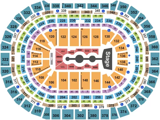 GRACIE ABRAMS 2 Seating Map Seating Chart
