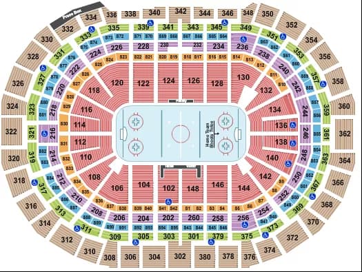 HOCKEY ROWS Seating Map Seating Chart