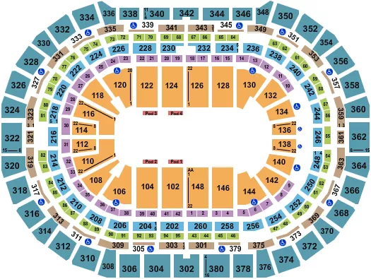 JURASSIC WORLD Seating Map Seating Chart