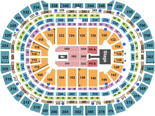 KELSEA BALLERINI Seating Map Seating Chart