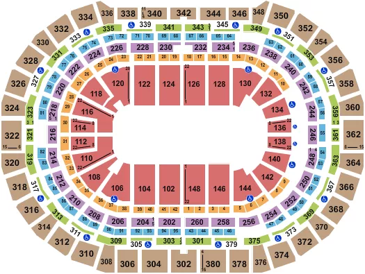 MONSTER TRUCKS Seating Map Seating Chart