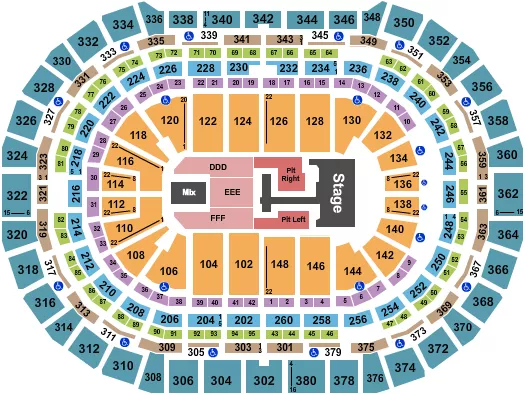 TEDDY SWIMS Seating Map Seating Chart
