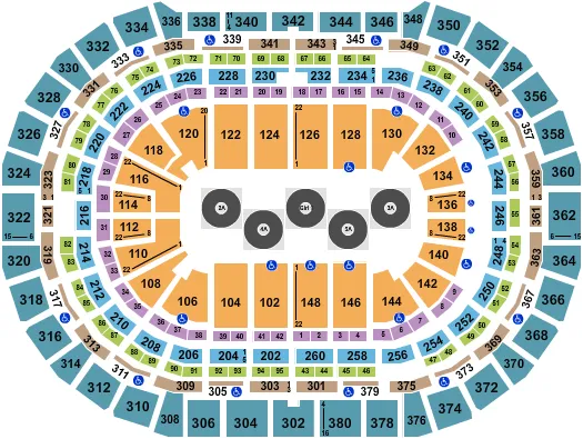 WRESTLING 2 Seating Map Seating Chart