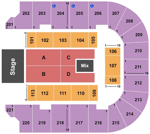 LYNYRD SKYNYRD Seating Map Seating Chart