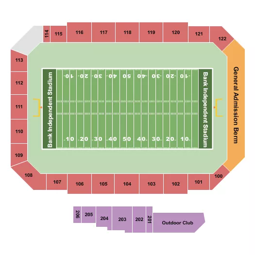 FOOTBALL Seating Map Seating Chart