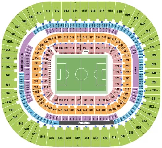 SOCCER Seating Map Seating Chart