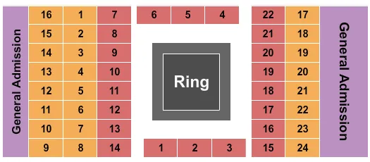 BOXING Seating Map Seating Chart