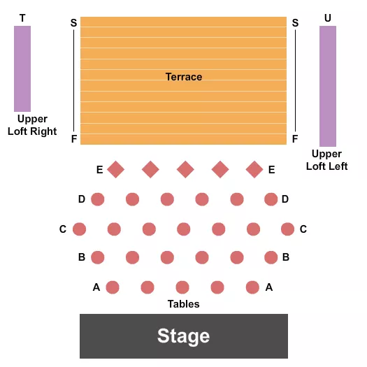 ENDSTAGE TABLES Seating Map Seating Chart