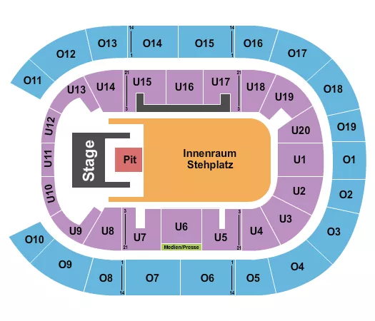 BARCLAYS ARENA HAMBURG DOJA CAT Seating Map Seating Chart