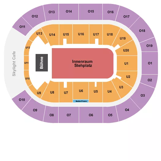 BARCLAYS ARENA HAMBURG ENDSTAGE GA Seating Map Seating Chart