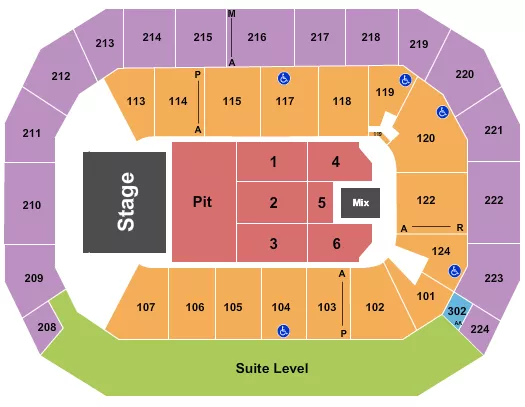 ENDSTAGE GA PIT 2 Seating Map Seating Chart