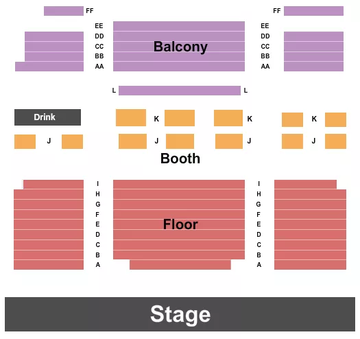 ENDSTAGE 2 Seating Map Seating Chart