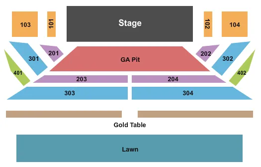 ENDSTAGE GA PIT Seating Map Seating Chart