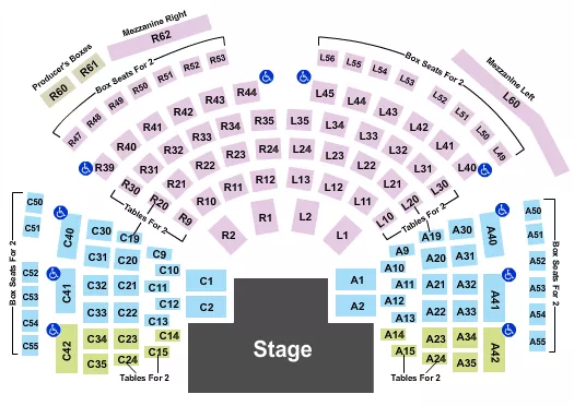 ENDSTAGE 2 Seating Map Seating Chart