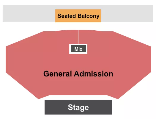 BELASCO THEATER LA ENDSTAGE GA FLOOR 2 Seating Map Seating Chart