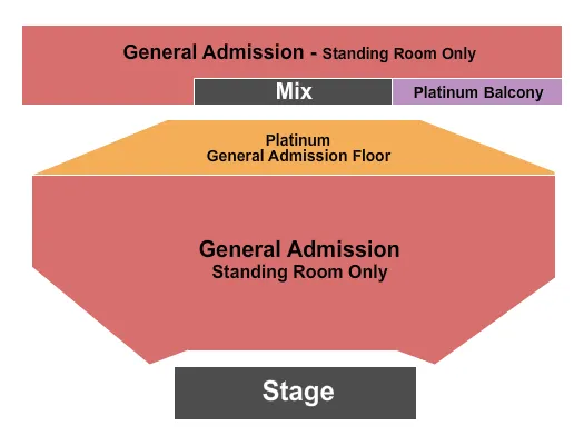 BELASCO THEATER LA GA FLR GA BALC PLATINUM Seating Map Seating Chart