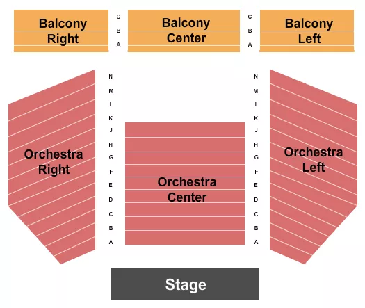 BELASCO THEATER LA ENDSTAGE 3 Seating Map Seating Chart