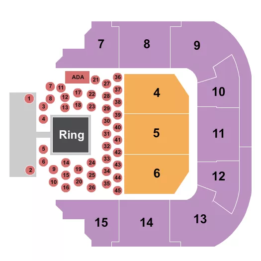BOXING 2 Seating Map Seating Chart