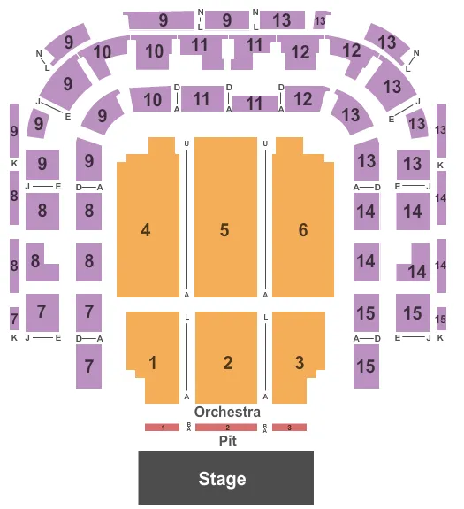 ENDSTAGE PIT Seating Map Seating Chart