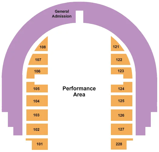 RODEO Seating Map Seating Chart