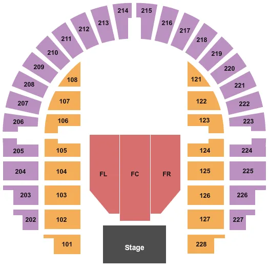 RODNEY CARRINGTON Seating Map Seating Chart