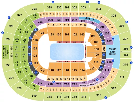 DISNEY ON ICE Seating Map Seating Chart