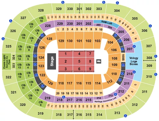 ENDSTAGE 7 Seating Map Seating Chart