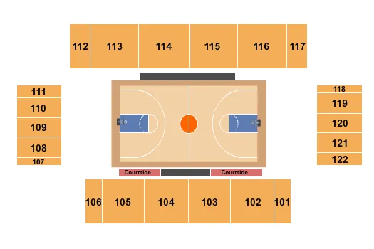 BENDER ARENA AMERICAN UNIVERSITY BASKETBALL Seating Map Seating Chart