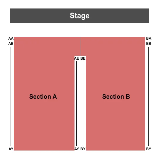 ENDSTAGE Seating Map Seating Chart