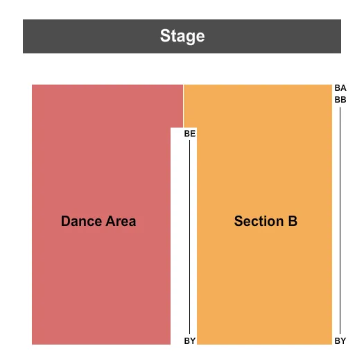 ENDSTAGE 2 Seating Map Seating Chart