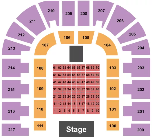 ENDSTAGE TABLES 3 Seating Map Seating Chart