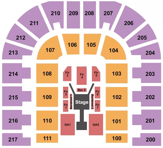 FUERZA REGIDA Seating Map Seating Chart