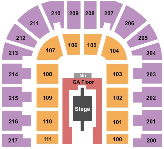 RAUW ALEJANDRO Seating Map Seating Chart