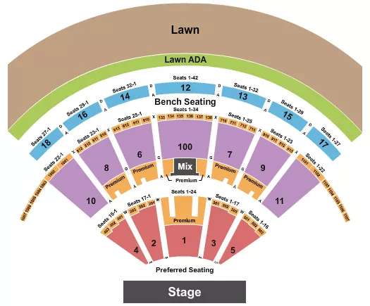 ENDSTAGE 3 Seating Map Seating Chart
