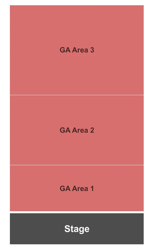 3 LEVEL GA Seating Map Seating Chart