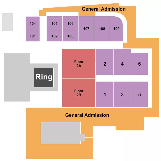 WRESTLING Seating Map Seating Chart